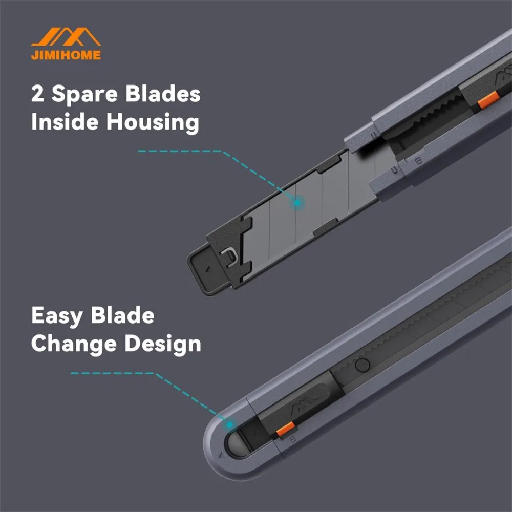 JIMIHOME DIY سهلة القطع الفن سكّين متعدّد الاستخدامات دليل صندوق الورق القاطع الحرف اليدوية اليدوى صندوق الأمان القاطع