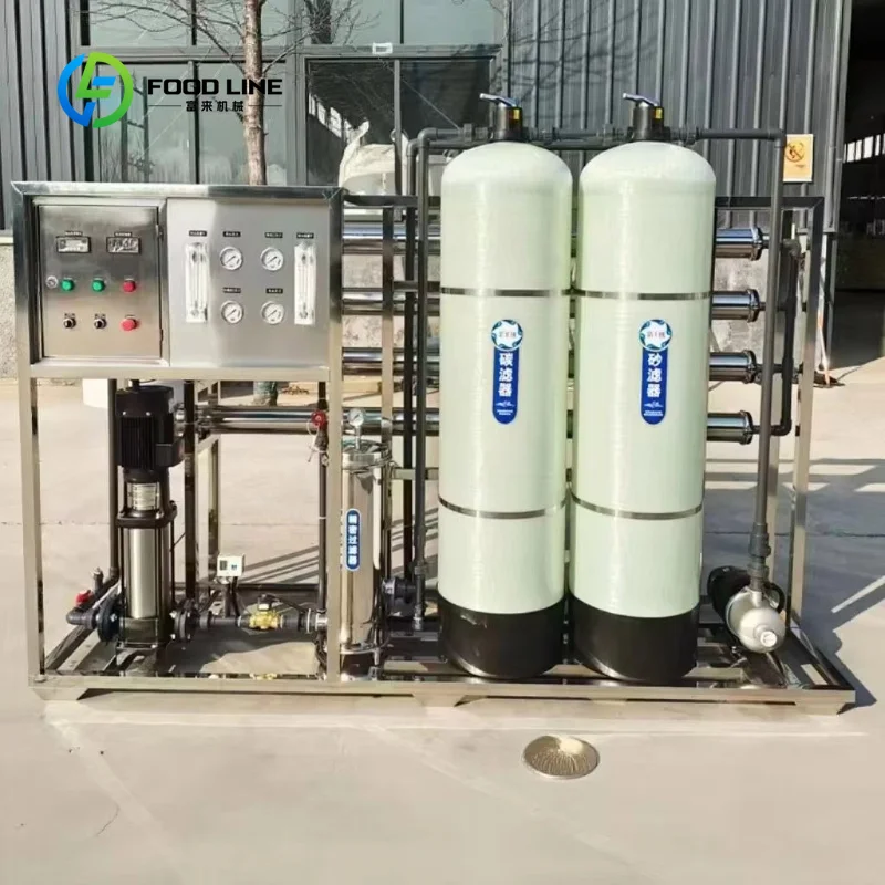 Customized 0.5t Household Water Treatment and Purification System Integrated Reverse Osmosis System Fiberglass Double Tank