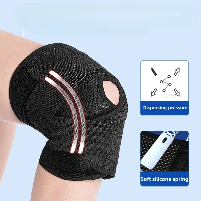 Medical Meniscus Injury Knee Brace, Men and Women Knee Joint Protective Sleeve Patellar Strap, Exoskeleton Running Sports Braces