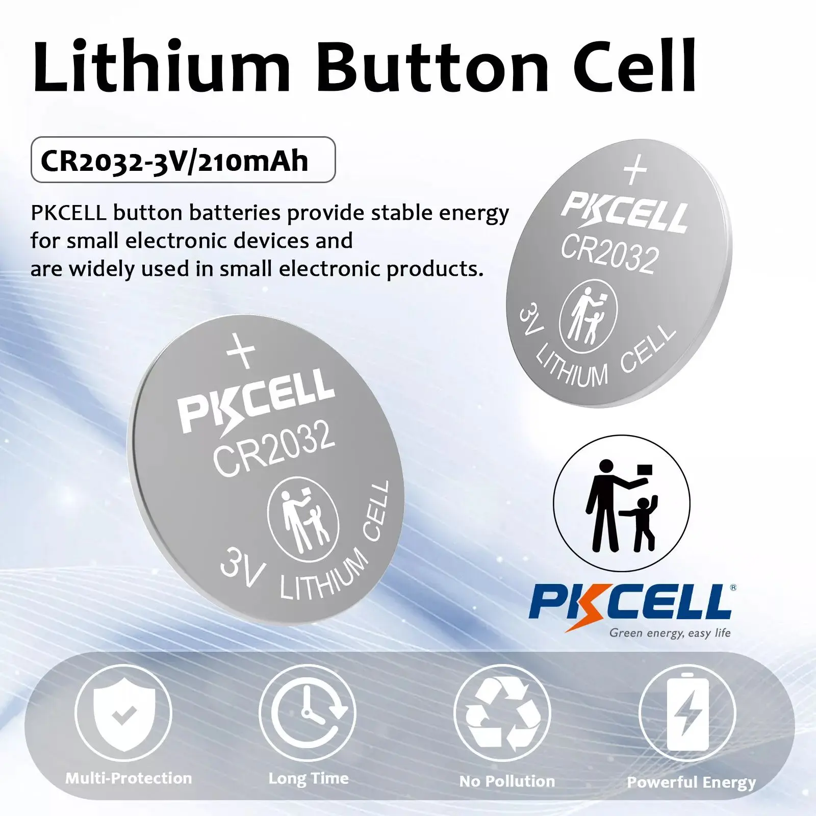 10 sztuk PKCELL 2032 Bateria 3V CR2032 Lithium 3v Bateria pastylkowa 2032 Bateria do zegarka kompatybilna z pilotem zdalnego sterowania