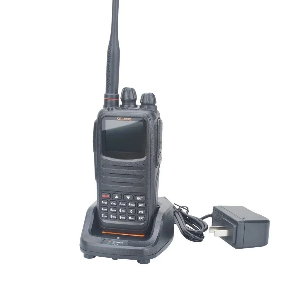 

KG-UV3Q Analogue UV dual band Walkie talkie VHF 10W UHF 8W High power talkie walkie scrambler roger two way radio