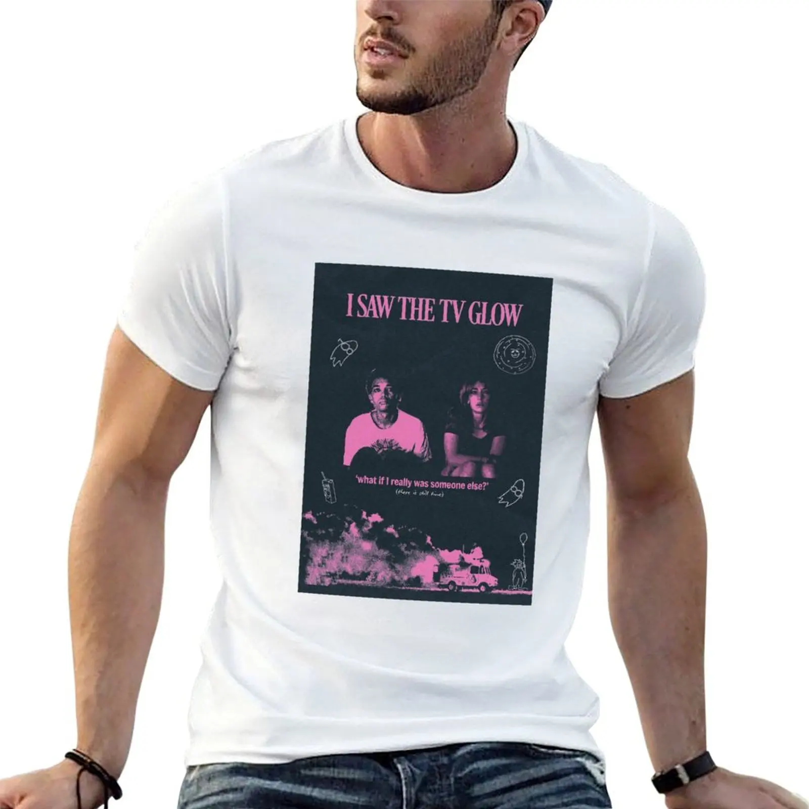 

Футболка I Saw the TV Glow, мужская футболка с рисунком, хлопковая футболка, мужская футболка