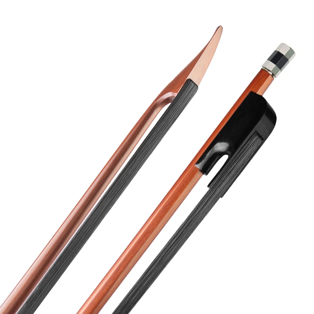

High-Quality Brazilwood Violin Bow Baroque Style With Natural Horsehair For 4/4 3/4 1/2 1/4 1/8 Fiddle Bows
