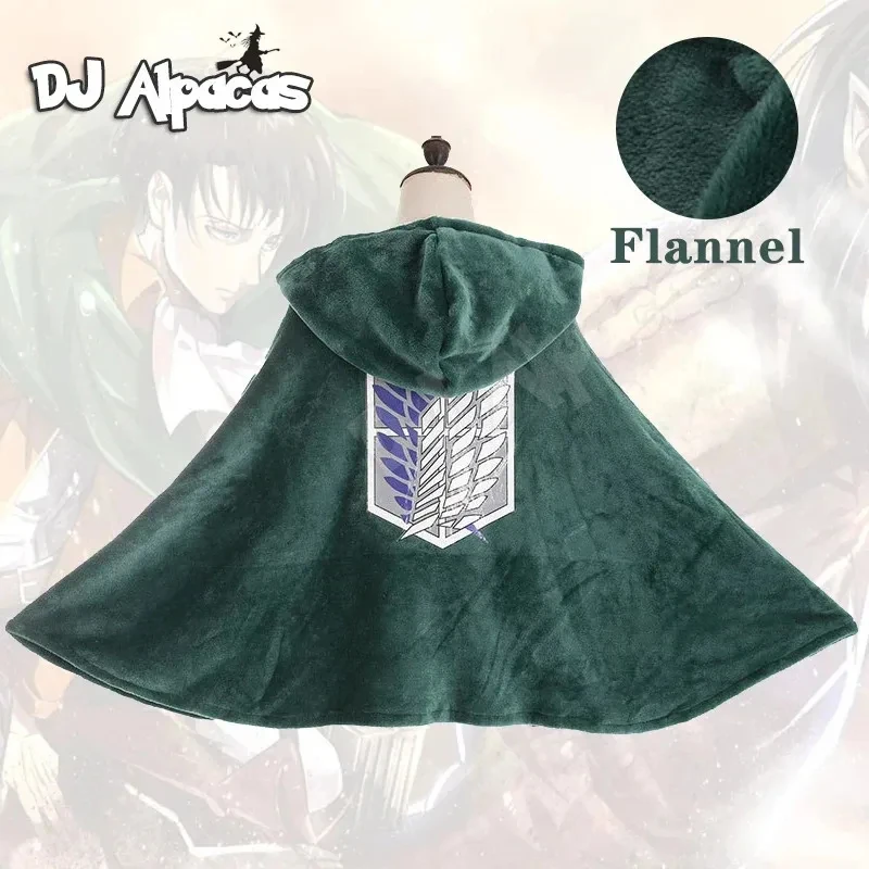 Image of Attack on Titan Deckencape Shingeki No Kyojin Aufklärungstrupp Umhang Cosplay Cape Flanell Cosplay Hoodie LiyCos