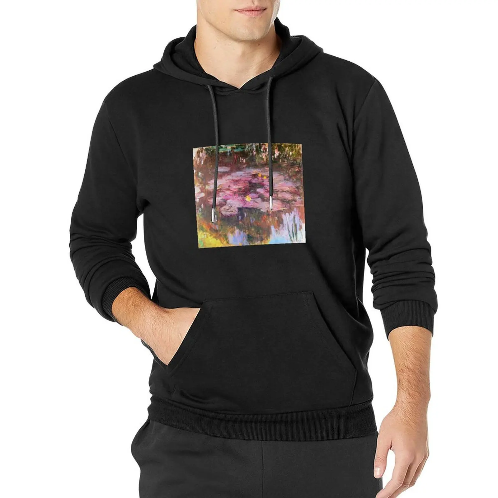 Claude Monet - Water Lilies Pullover Hoodie korean clothes graphic hoodie