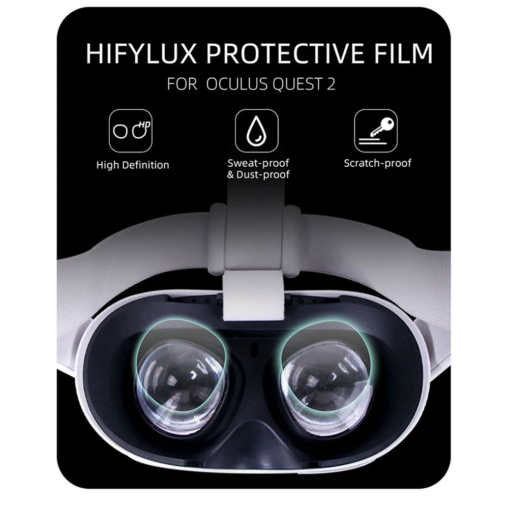 Película protectora de pantalla para gafas Oculus Quest 2 Vr, Protector de lente, cubiertas HD, antiarañazos para Oculus Quest 2