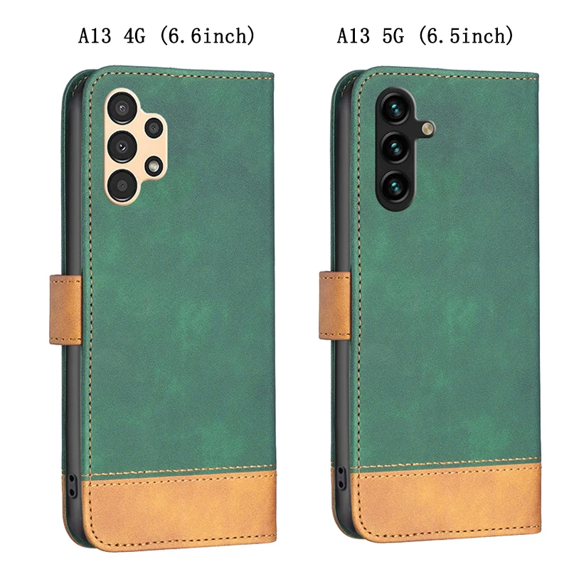 New Style For Samsung Galaxy A13 4G A135 SM-A135F Magnetic Hasp Wallet Phone Cover For Samsung A13 5G A136 Coque Leather Case Sk