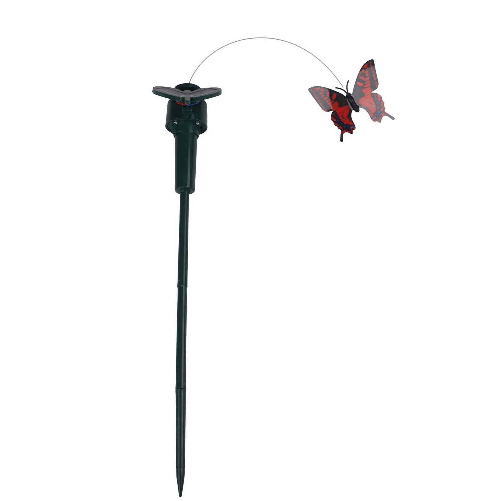 Realistic Solar Butterfly Bird Yard Ornament for Outdoor Garden Lawn Gazebo with ABS Construction and Day Night Display Function