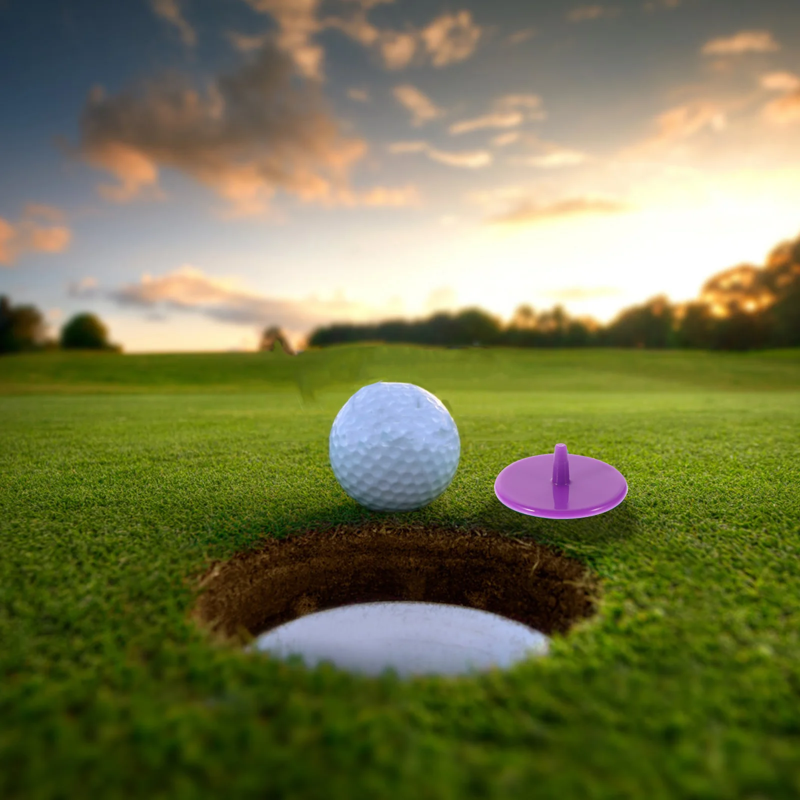 

100pcs Golf Markers Plastic Outdoor Mixed Life Practical Easy To Use For Men Golf Games