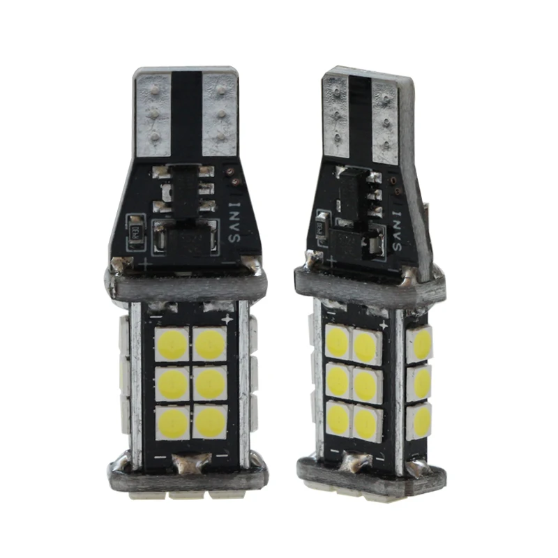 T15 W16W 921 912 Led Car Interior Bulb Canbus 12V 24V Super 4W 12 24 V Truck Auto Accessories Signal Lamp Backup Reverse Light