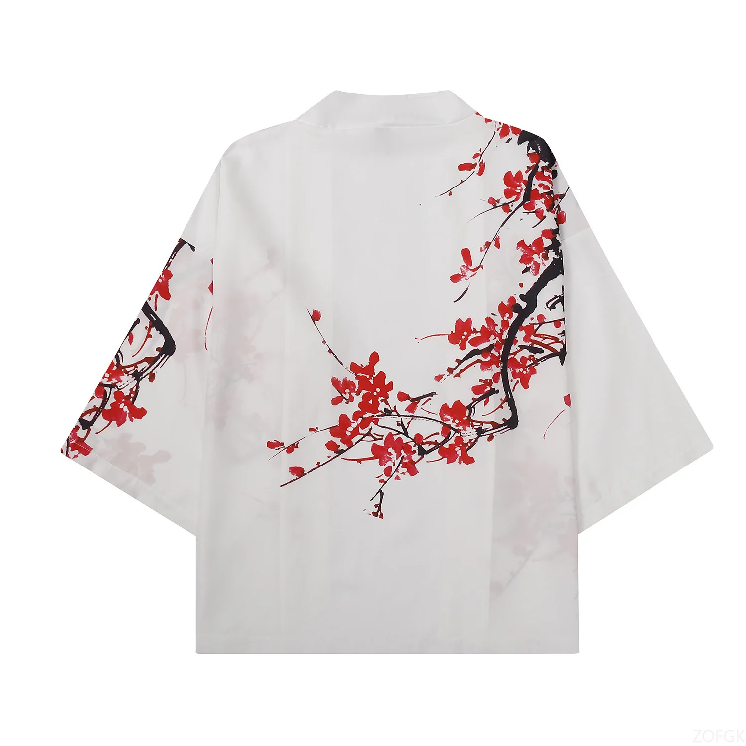 الصيف النساء زهرة طباعة كيمونو الرجال موضة شاطئ قميص هاواي صيفي سترة الموضة البرقوق نمط كيمونو البشاكير يوكاتا هاوري