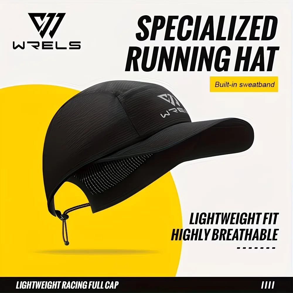

WRELS Running Hat Breathable Quick Drying Outdoor Summer Baseball Sports Cap Lightweight Collapsible Bicycle Golf Running Hat