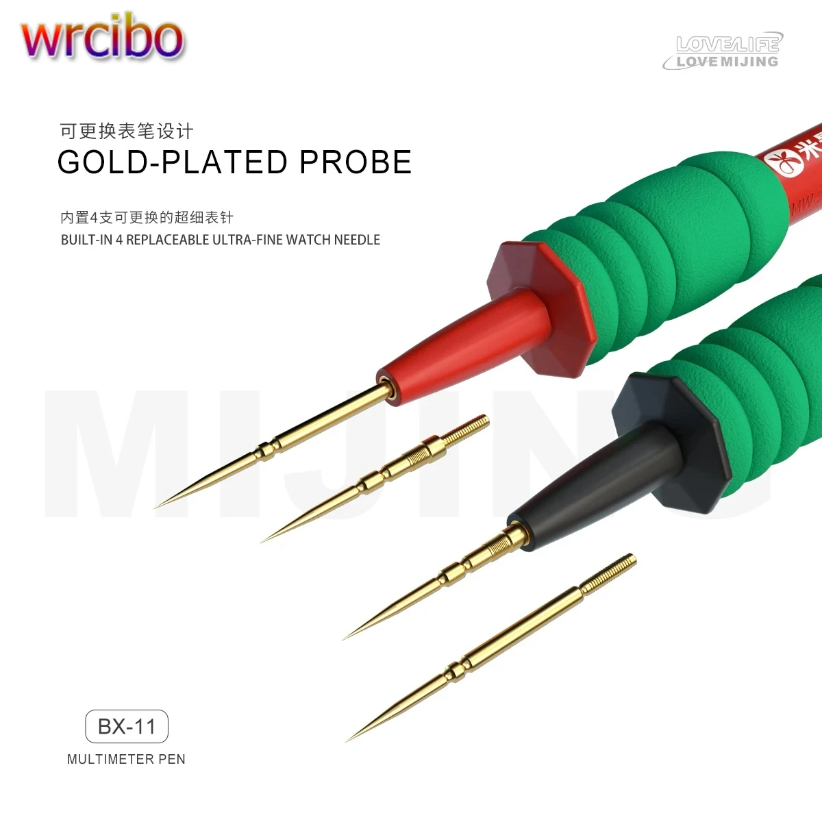Mijing BX-11 Multimeter Test Leads With Replaceable Probe Tips Digital Multimeter Clamp Tester Probe Leads 2000V 20A