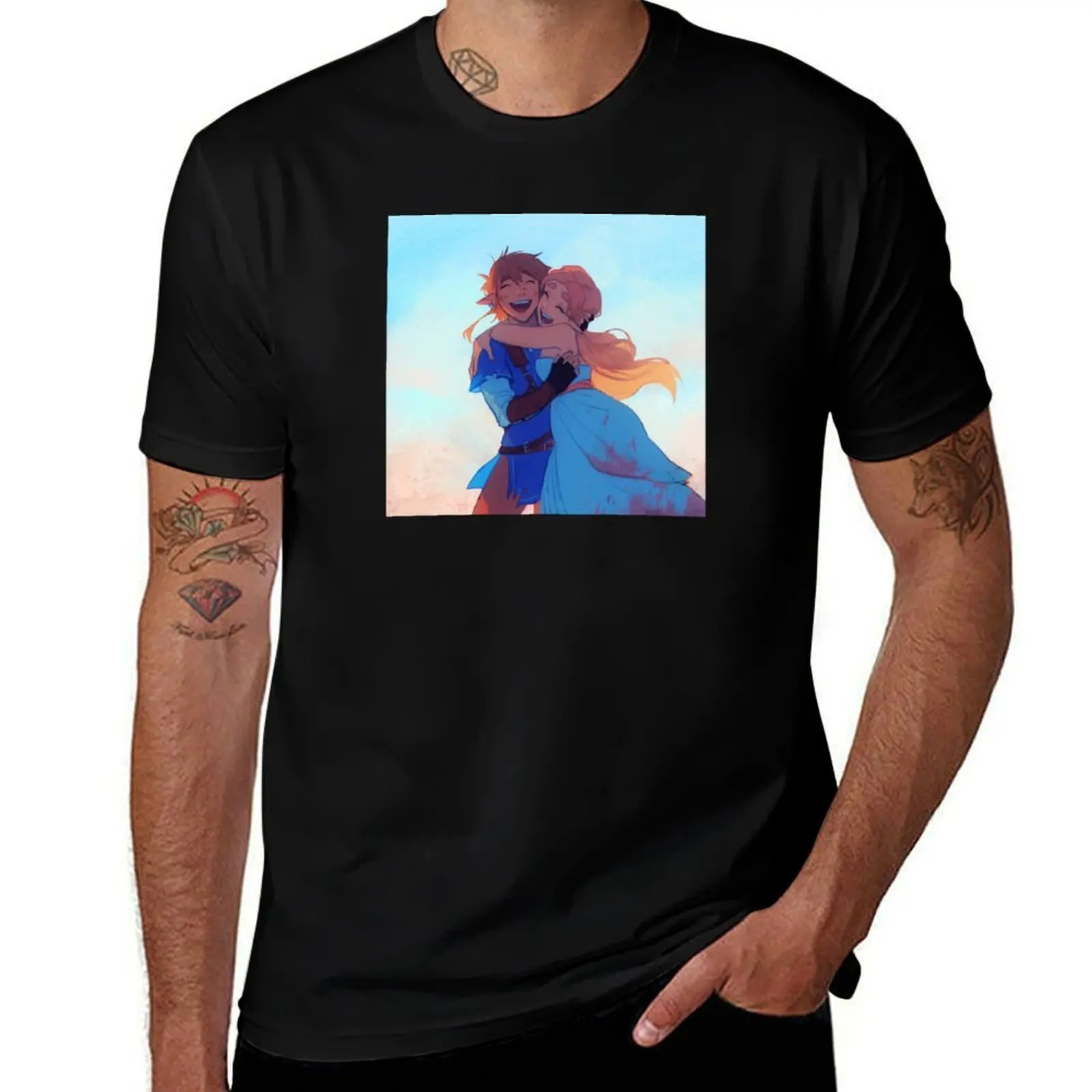 

Relief T-Shirt graphic t shirts T-shirts oversize korean fashion men tshirt