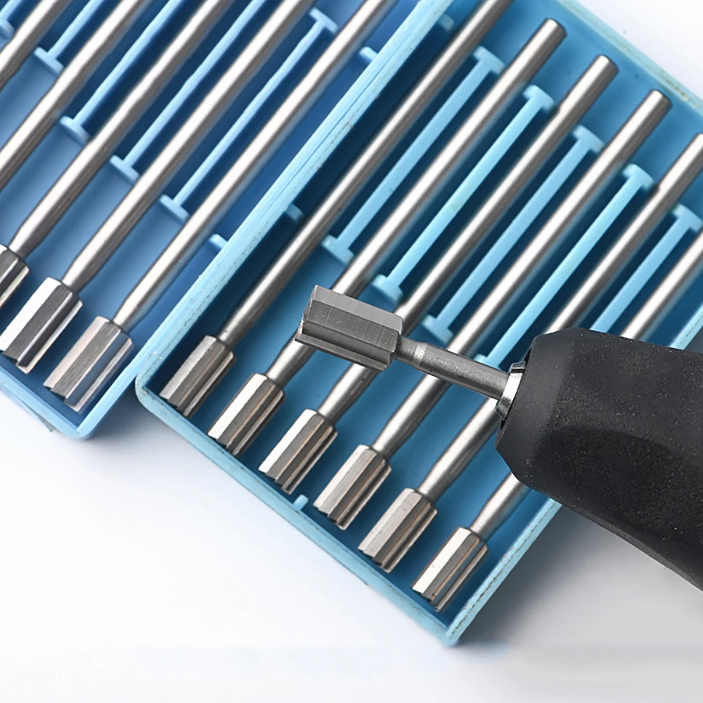 6 قطعة سكين نحت دقيق 2.35 مللي متر أداة إعداد المجوهرات التنغستن الصلب النقش القاطع الزيتون الأساسية نحت القاطع آلة الحفر