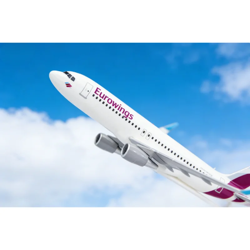 

1:200 Scale A320 Eurowings Airlines ABS Airplane Model Toys Aircraft Plane Assembly Collection Display With Stand Gifts