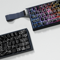 140 Keys Spider Web Side-lit PBT+PC Dye Sub Shine Through Custom Keycap for 61/64/68/84/87/100/104/108 MX Mechanical Keyboard