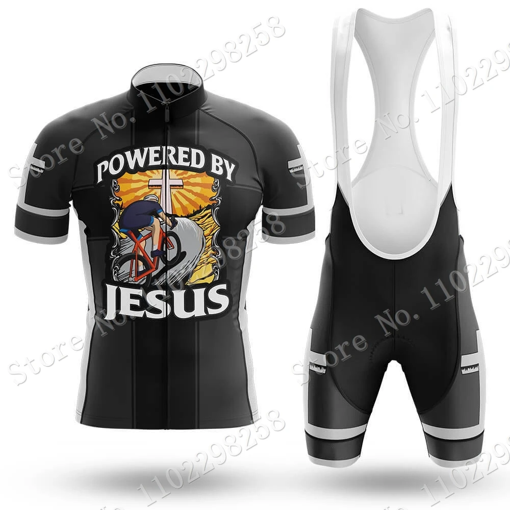 2023 Powerouge By Jesus Men Cycling Jersey Set Summer Bicycle Clothing Road Bike Shirts Suit Bicycle Bib Shorts MTB Ropa Maillot