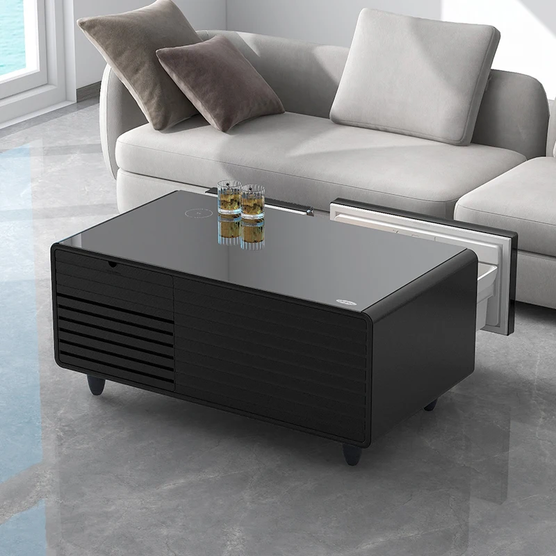 Smart coffee table, refrigerator drawer, refrigerator 90L, wireless charging, coffee table, home living room furniture