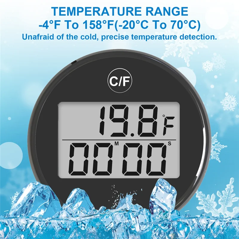 AT51-Water Bath Termômetro Pequeno Flutuante À Prova D 'Água Ice Bath Termômetro Com Display LCD Impermeável Plunge Frio