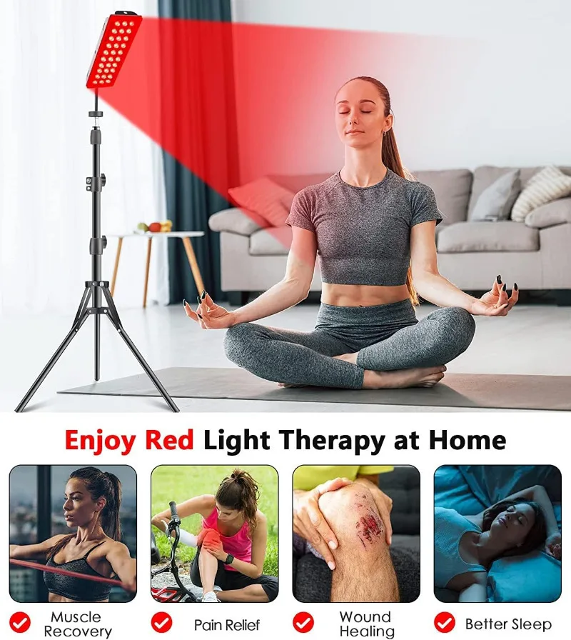 

Red Light Therapy Lamp For Full Body Infrared Light Device Face LED Light Body Pain Stress Relief Daily Skin Care 660nm 850nm