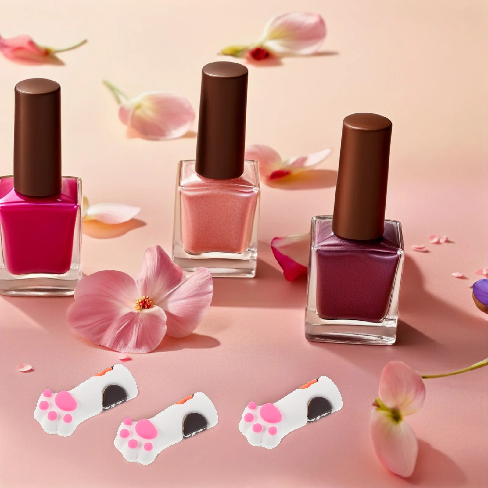 

10Pcs Silicone Manicure Pedicure Tools Protectors Cat Paw Nipper Protective Sleeves Nail Cuticle Caps Nippers Cover