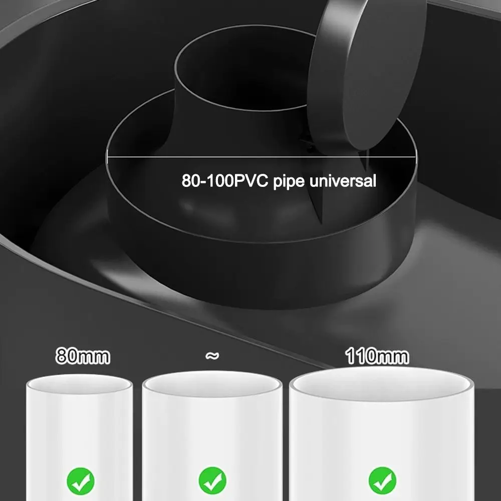 High Quality Thickened Potty Heavy Duty Plastic Portable Bucket Camping Toilets PVC Toilet for 80-110mm Pipe