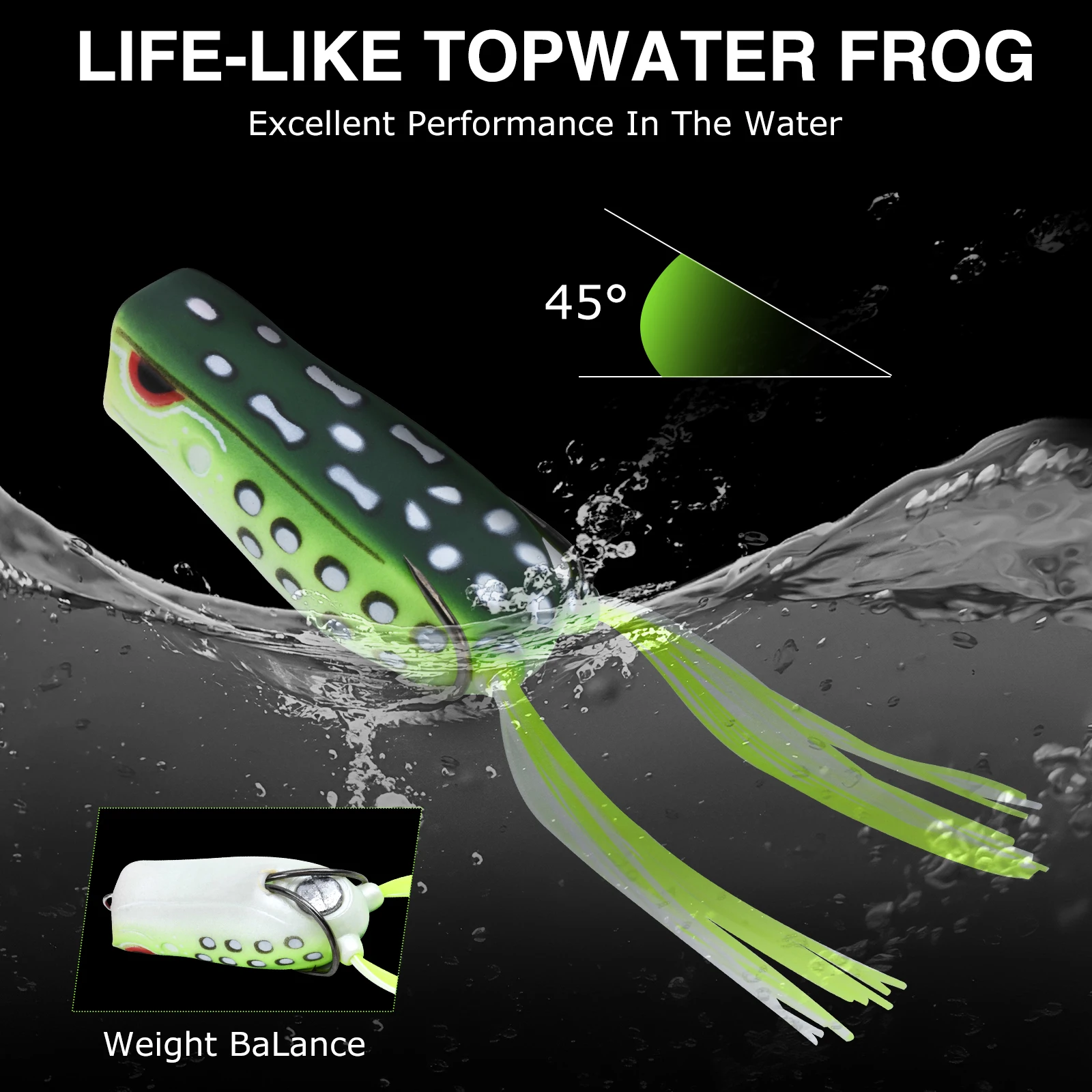 Goture 8pcs/lot Frogs Simulation Bait 3D Eyes Artificial Frog Lure Soft Bait Swimbait Pesca Topwater Bait Tool Fast Delivery