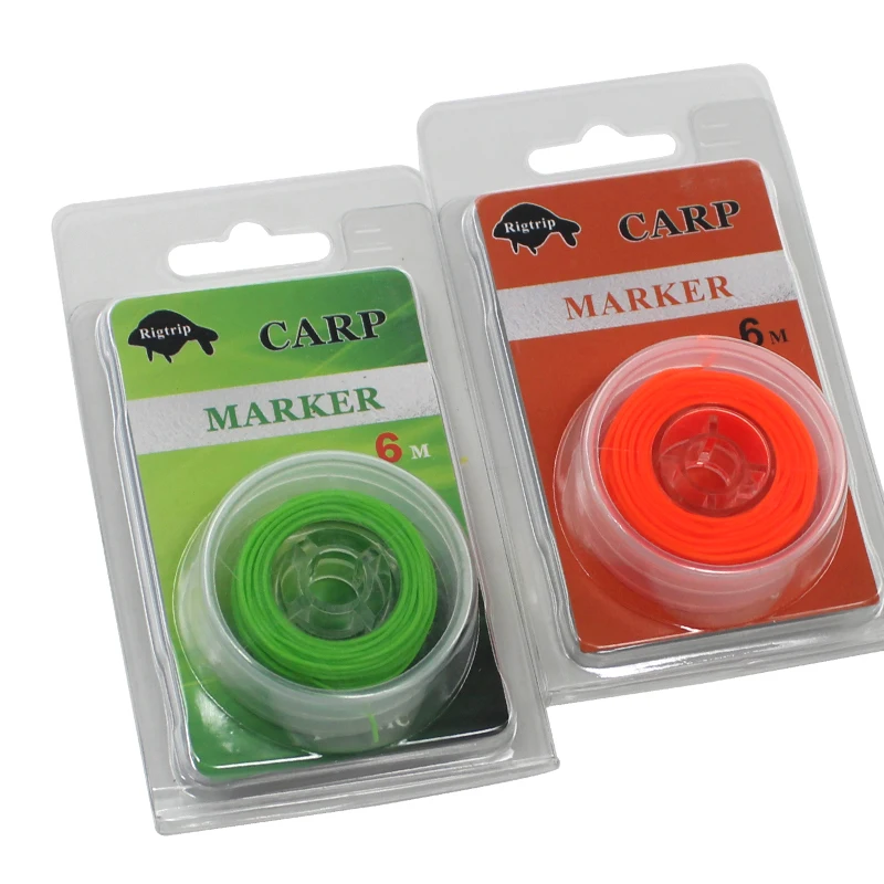 1PC 6m Carp Fishing Line Elastic Carp Marker Knot Tool Hair Rigs Carp Line Distance Reel Marker Tool For Fishing Accessories