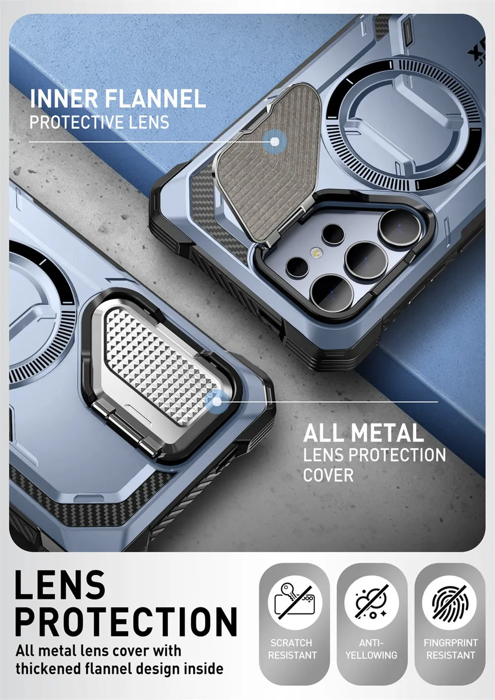 For Samsung Galaxy S24 Ultra Case (2024 Release) 6.8 inch I-BLASON Armorbox Full-Body Rugged Case with Built-in Screen Protector