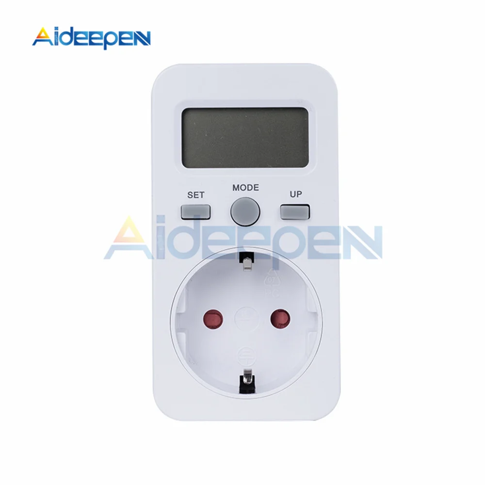 AC 230V Digital Energy Meter Wattmeter Socket Voltage Power Consumption Watt AC Electricity Analyzer Monitor Tester EU/US Plug