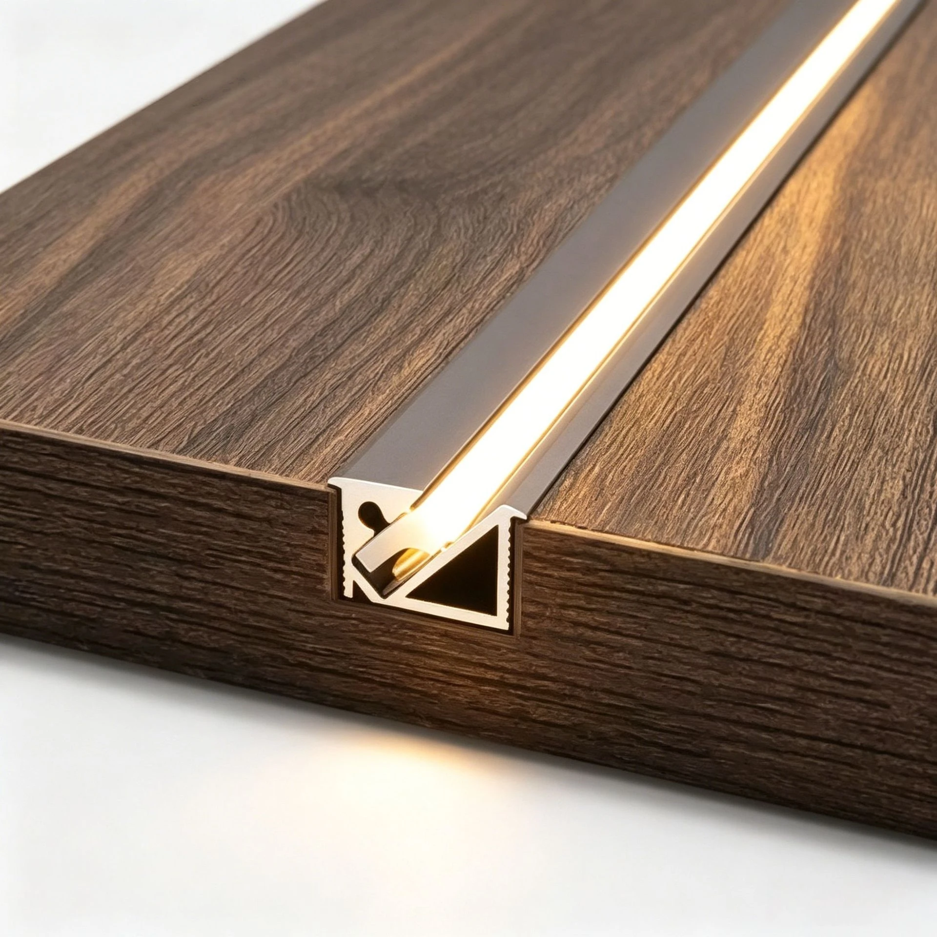 3.3ft Recessed Cabinet Lamp 45 Degree Oblique LED Aluminum Profile Hidden Linear Channel Silicone Cover Shelf Strip Light 10pcs