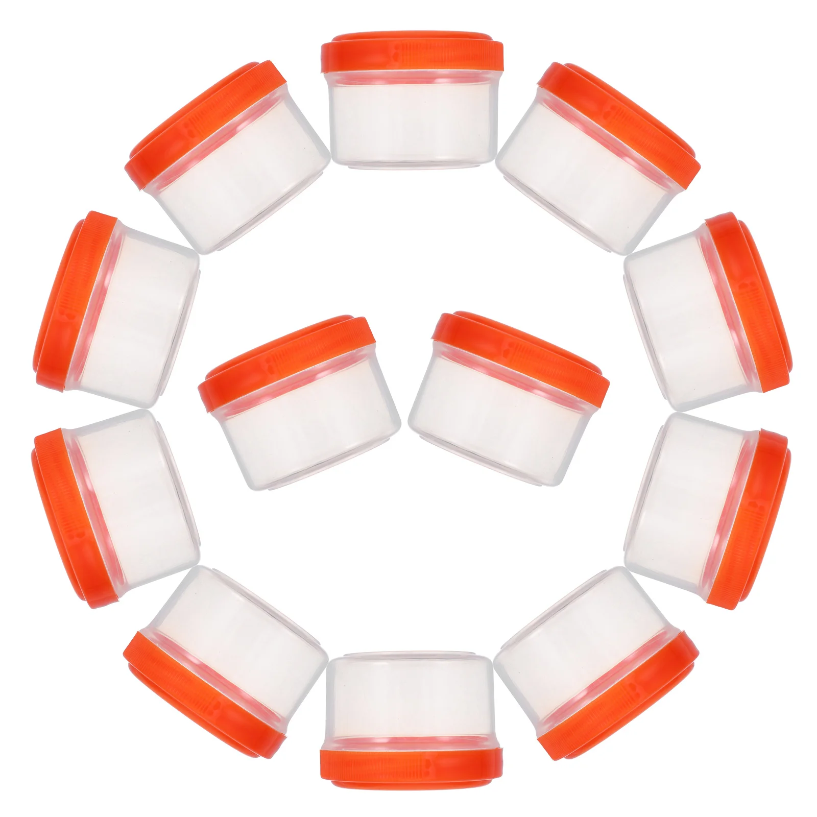 

12Pcs Compact Clear Sauce Containers with Lids Leak-Proof for Salad Dressing Ketchup Condiments on-The-Go Small Condiment Cups