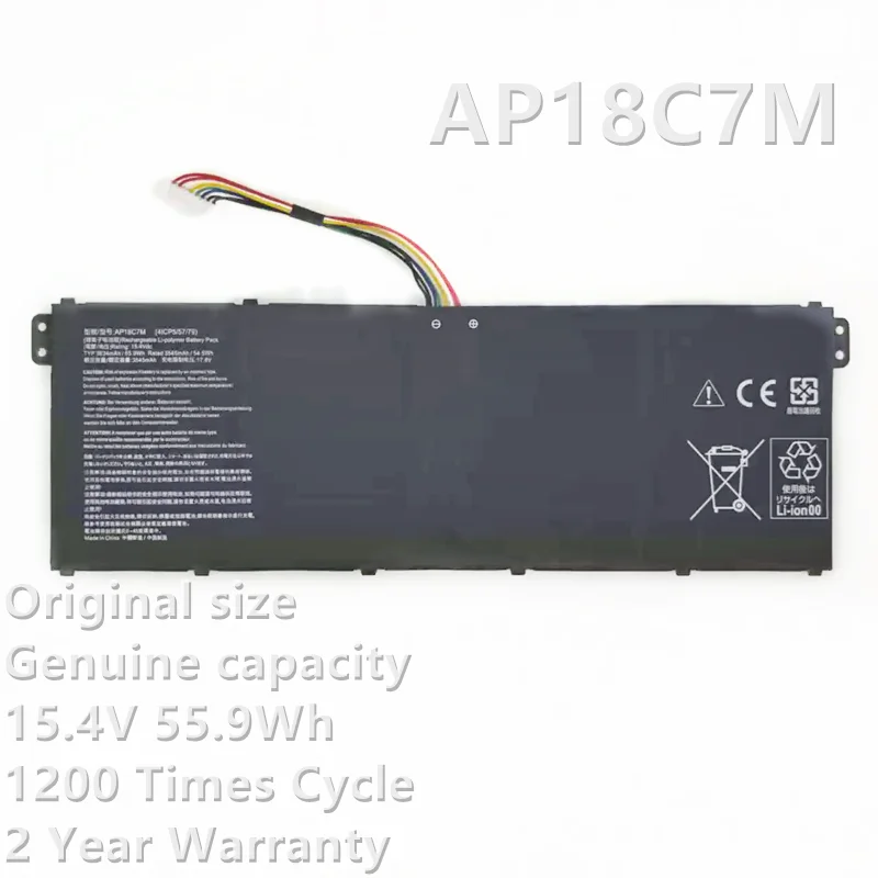 CSBD  AP18C7M Laptop Battery For Acer Spin 5 SP513-54N Swift 3 SF313-52 SF313-52G SF313-52-58RR SF313-52-59BE 5 Pro SF514-54GT