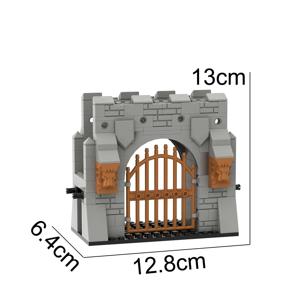 MOC لعبة تجميع الجسيمات بنة الصبي مدينة جدار مجموعة مزيج MOC القرون الوسطى ساحة المعركة Minifigure DIY المشهد