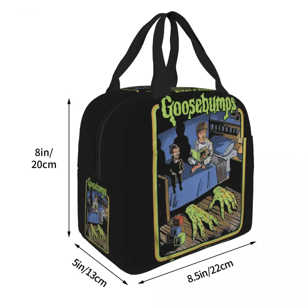 Goosebumps Beware Of Monsters Blood Horror Active Of Children Insulated Lunch Bag Cooler Bag Lunch Box Tote Food Storage Bags