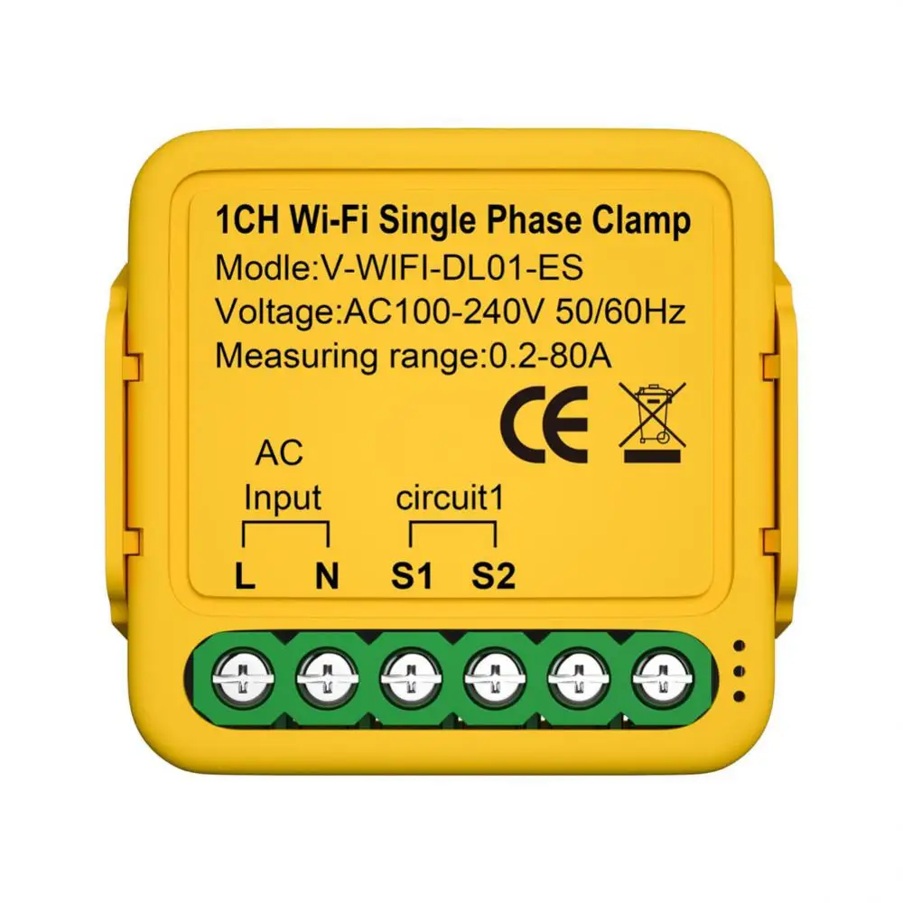 Energy Saving Power Monitoring Effortless Installation Electricity Statistics Smart Control Real-time Monitoring Wifi Switch