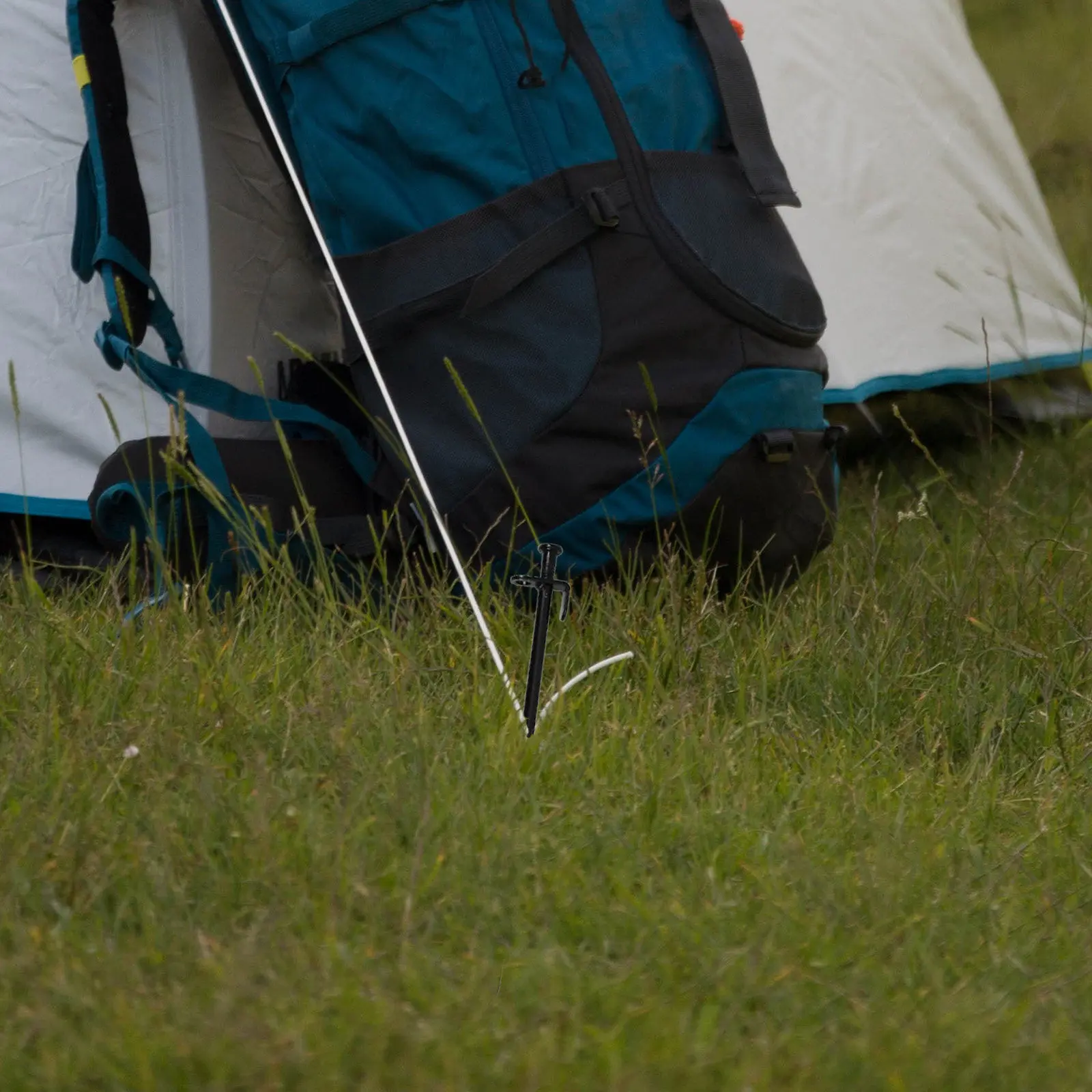 

4Pcs Garden Stakes Metal Ground Pegs Strong Lawn Nails for Tarpaulin Canopy Tent Fixing Outdoor Gardening Supplies