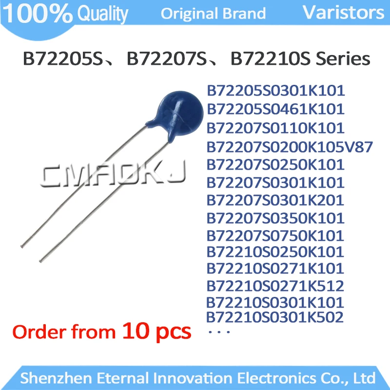 Varistori originali di vendita caldi da 10 pezzi serie B72205S B72207S B72210S