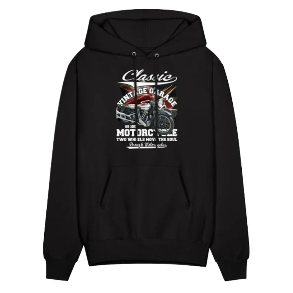 

British SS 100 Sidecar Vintage Garage Motorcycle Pullover Hoodie New 100% Cotton Comfortable Casual Mens Sweatshirt Streetwear