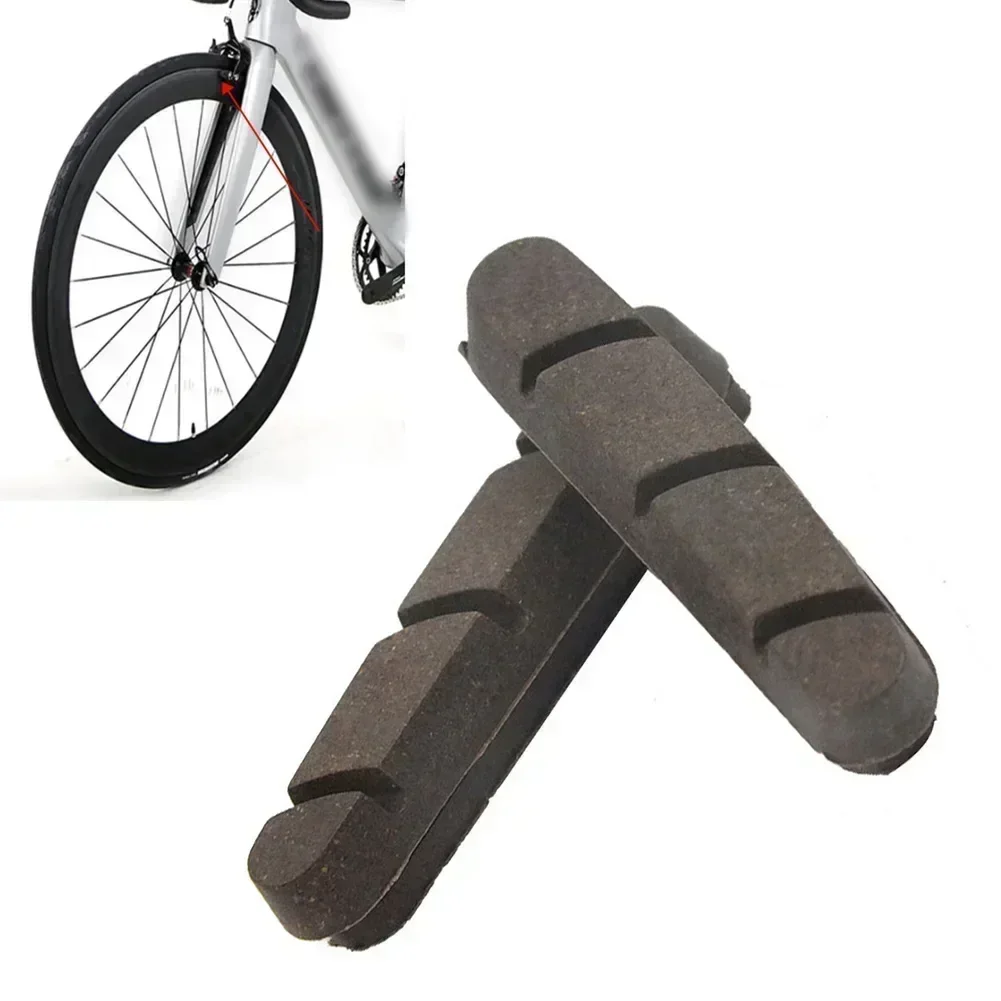 2pcs Road Bike Brake Pads Shoes For Carbon Fiber Rim Wheel Frame V-Brake Brake Blocks Bicycle Accessories Part Tool