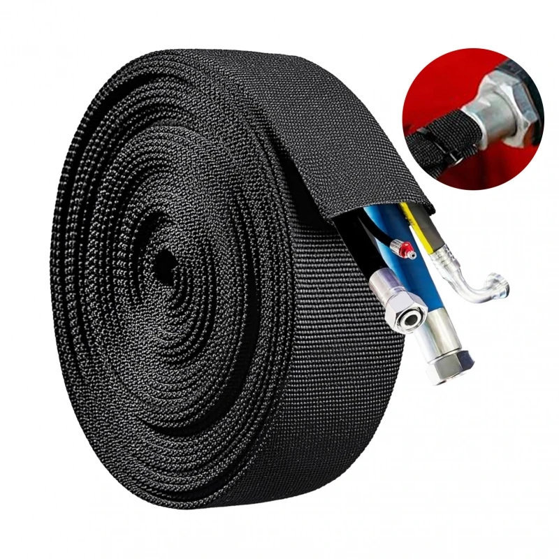 9/12/15m 6mm-50mm Nylon Braided Cable Sheath Hollow Line Protection Sleeve