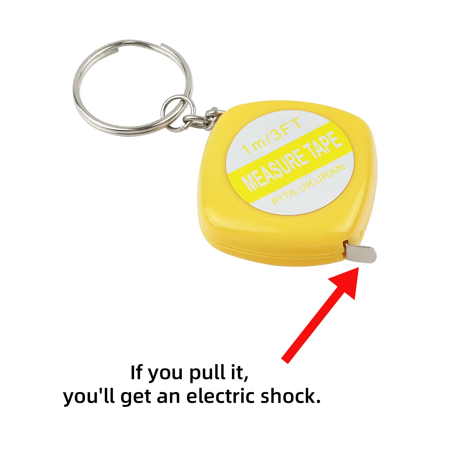 New and unique electric tape measure, April Fool\'s Day prank, toy prank, pulling with electric current