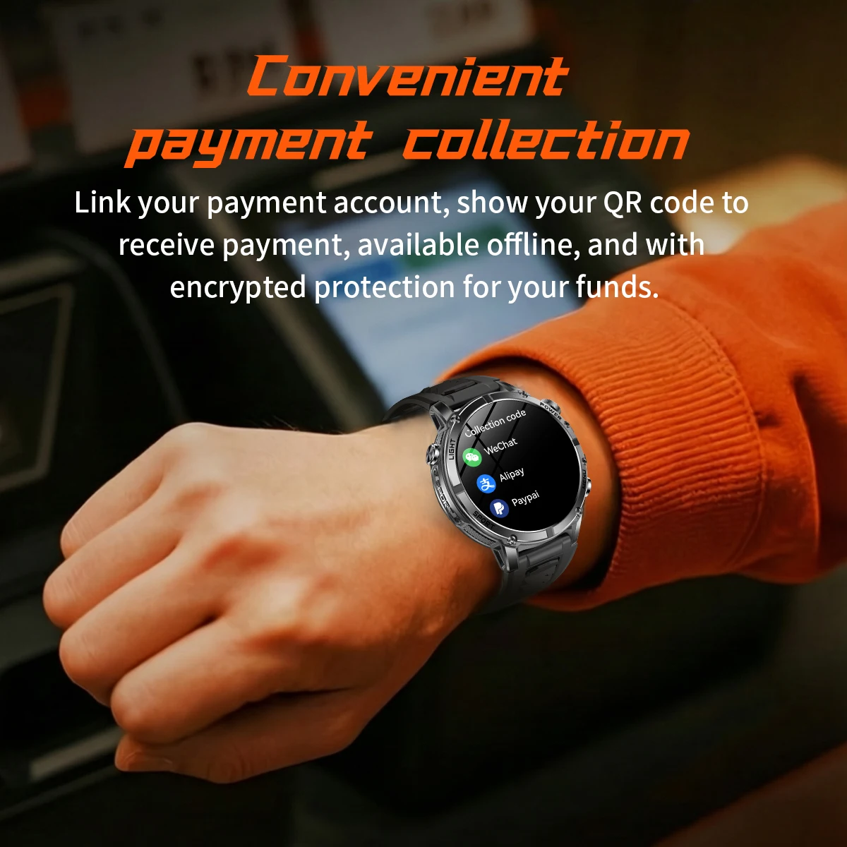 New Durable 1400mAh Battery T-rex3 Men Smartwatch 1.53"HD Screen Fitness Tracker Blood Oxygen LED Flashlight for Android 2026
