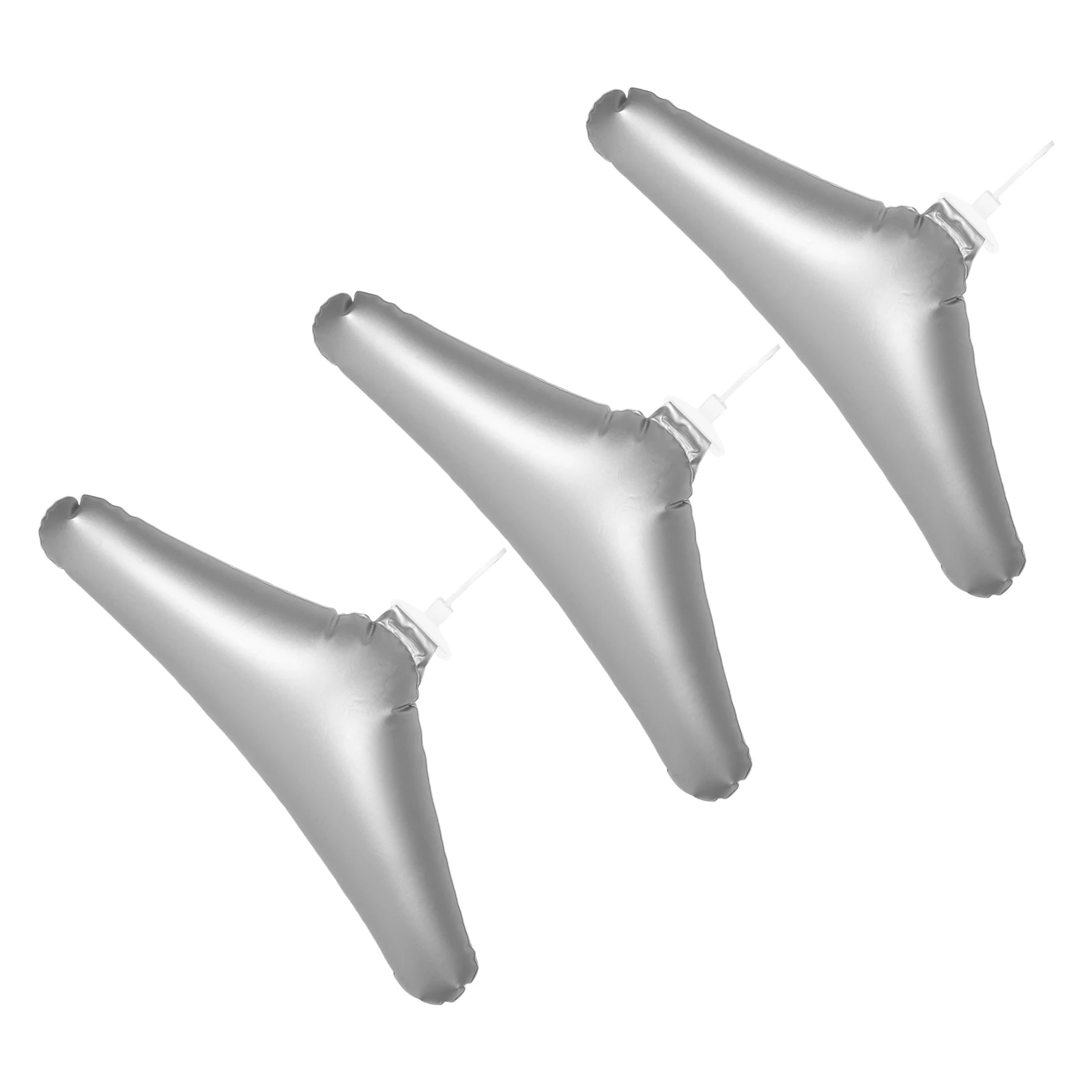 

3pcs Inflatable Hanger Lightweight Foldable Travel Clothes Hangers Five Holes Drying Wrinkle Prevention Portable Space Saving