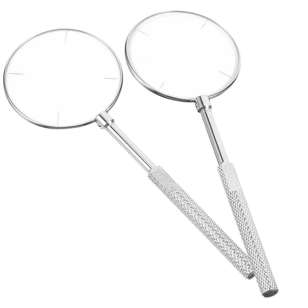 

2Pcs Cross Cylinder Optical Lens H held Optometry Tool for Eyesight Test Metal Practical Accessories High Precision