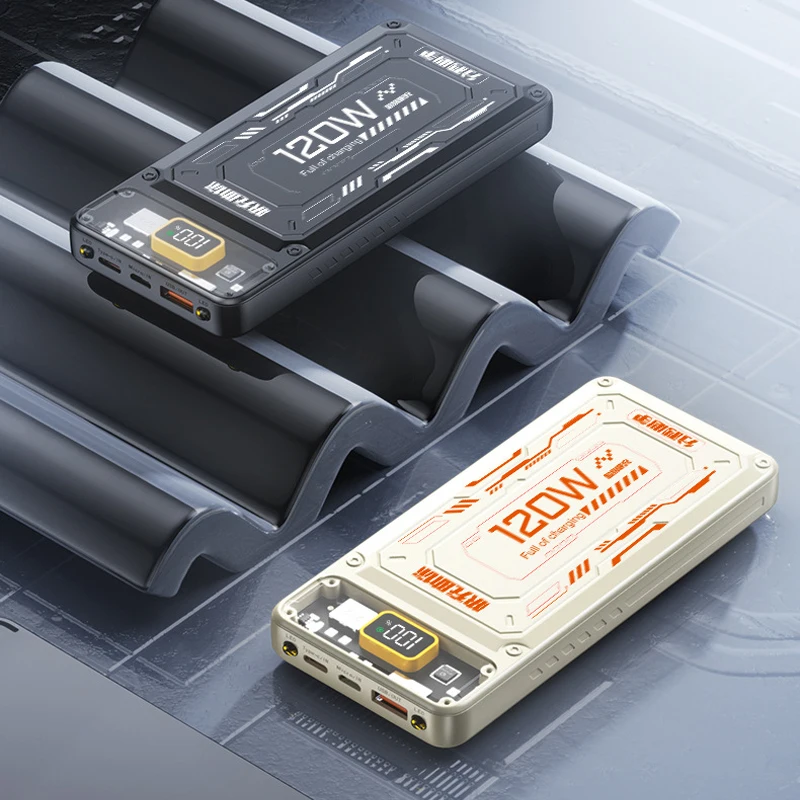 

20000mAh Power Bank CCC Certification 120W Fast Charging Built in Cable Portable Charger For Iphone 15 16 Xiaomi Samsung Huawei