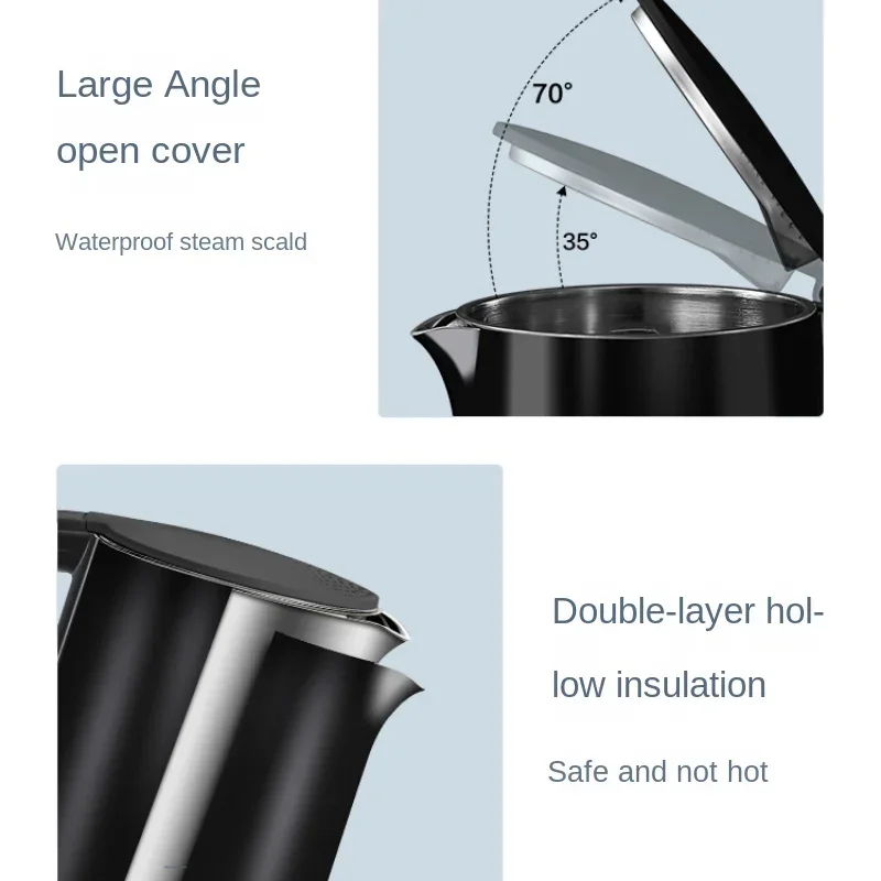 Teko listrik ในครัวเรือน220V รักษาความร้อนอัตโนมัติเต็มรูปแบบ304แบบบูรณาการน้ำเดือดสแตนเลสชา