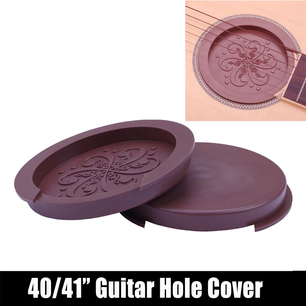 

Silicone Acoustic Guitar Soundhole Cover Weak Sound Buffer Plug Guitar Accessory Acoustic Guitar Pickup Anti-howling Button Cap