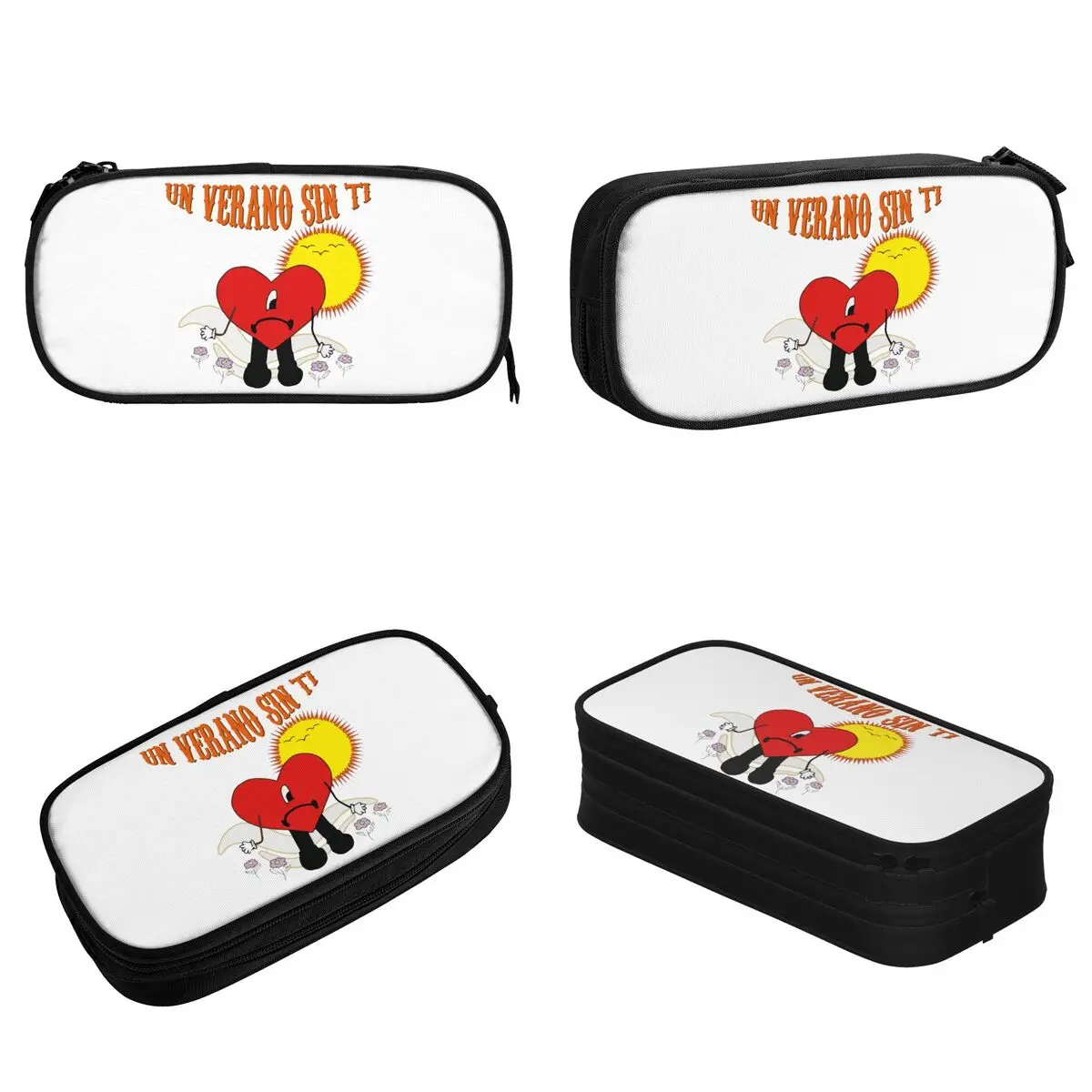 Un Verano Sin Ti Classic Pencil Cases Bad Bunny Pen Holder Bags Student Large Storage School Supplies Gifts Pencil Box